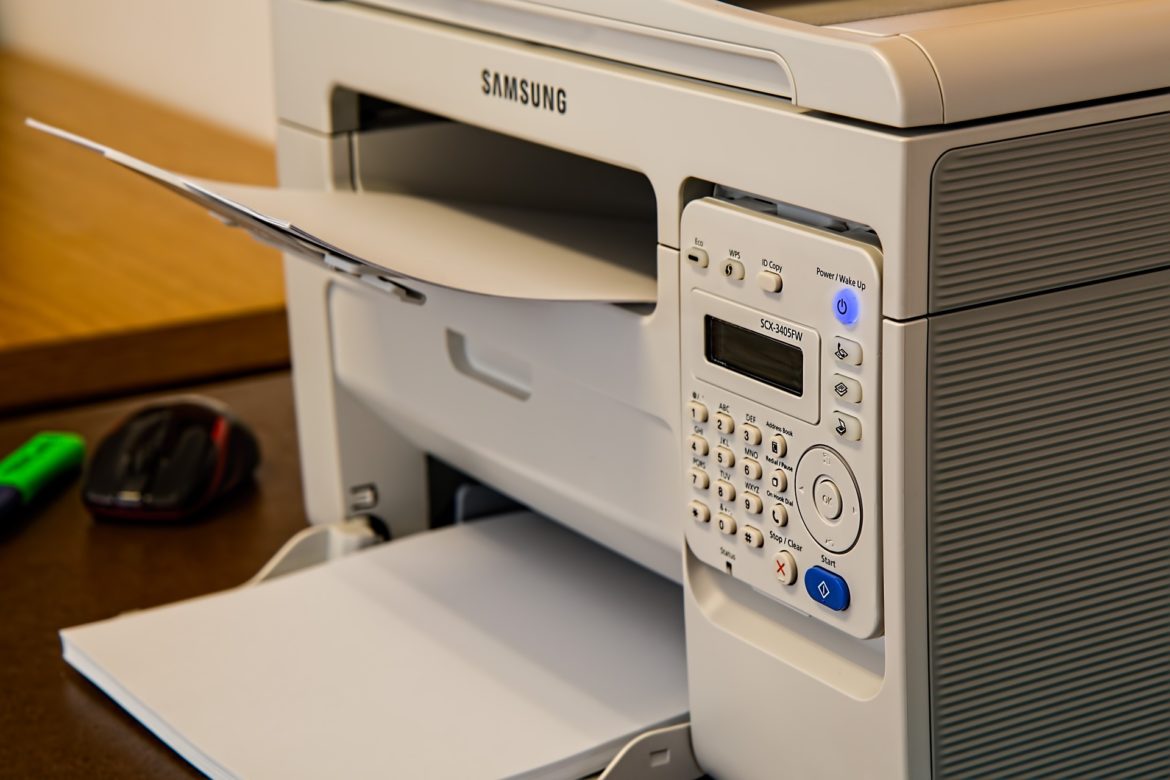 Multifunction printer ready to use in the office